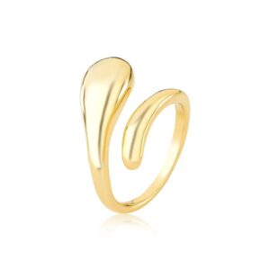 ANEL SEMIJOIA GOTA LISA - COLEÇÃO ESSENCIAIS